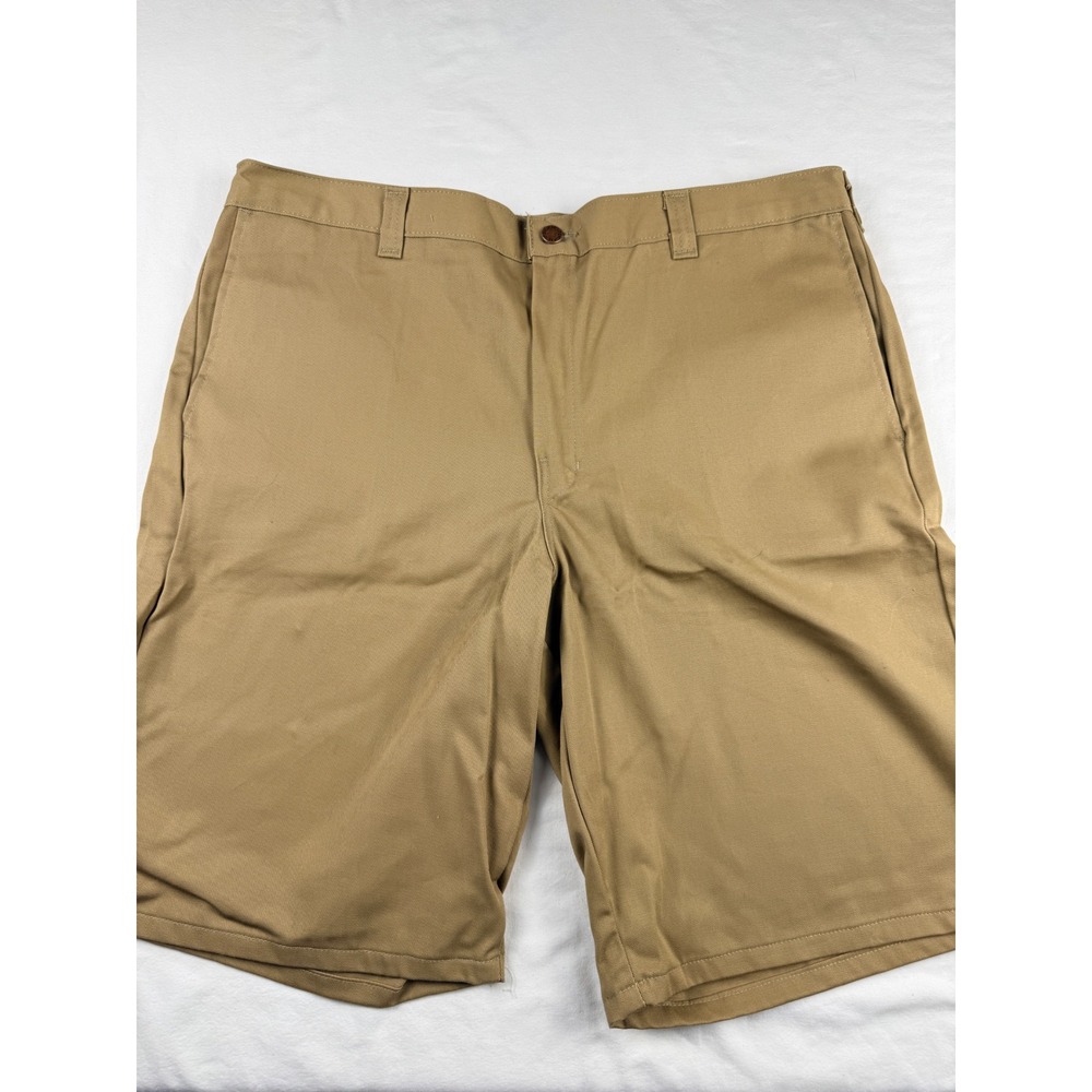 Dickies Mens Regular Fit Twill Shorts Khaki Brown 100% Cotton WR575DBT Size 38